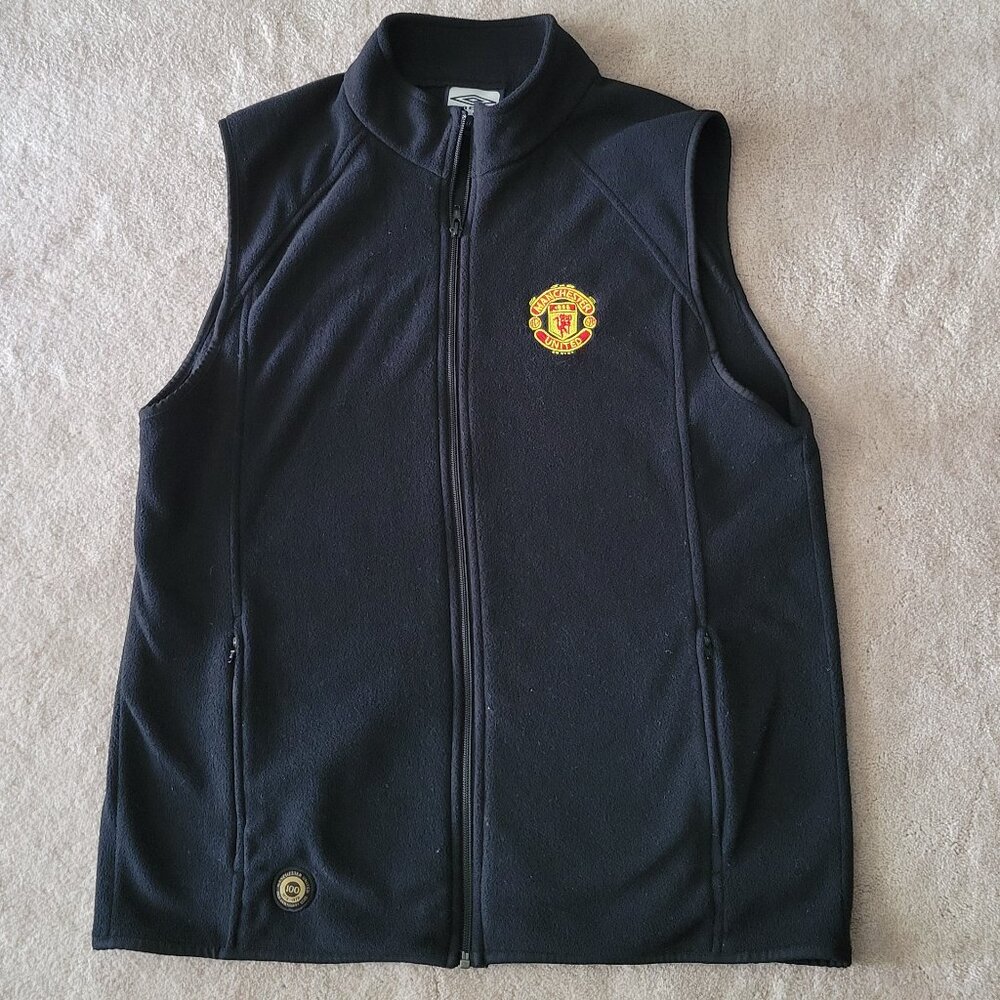 Manchester United Vest Umbro Vintage Fifa Soccer Fleece Vest 100 Anniversary
